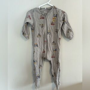 Pekkle 18m grey food truck zip up sleeper